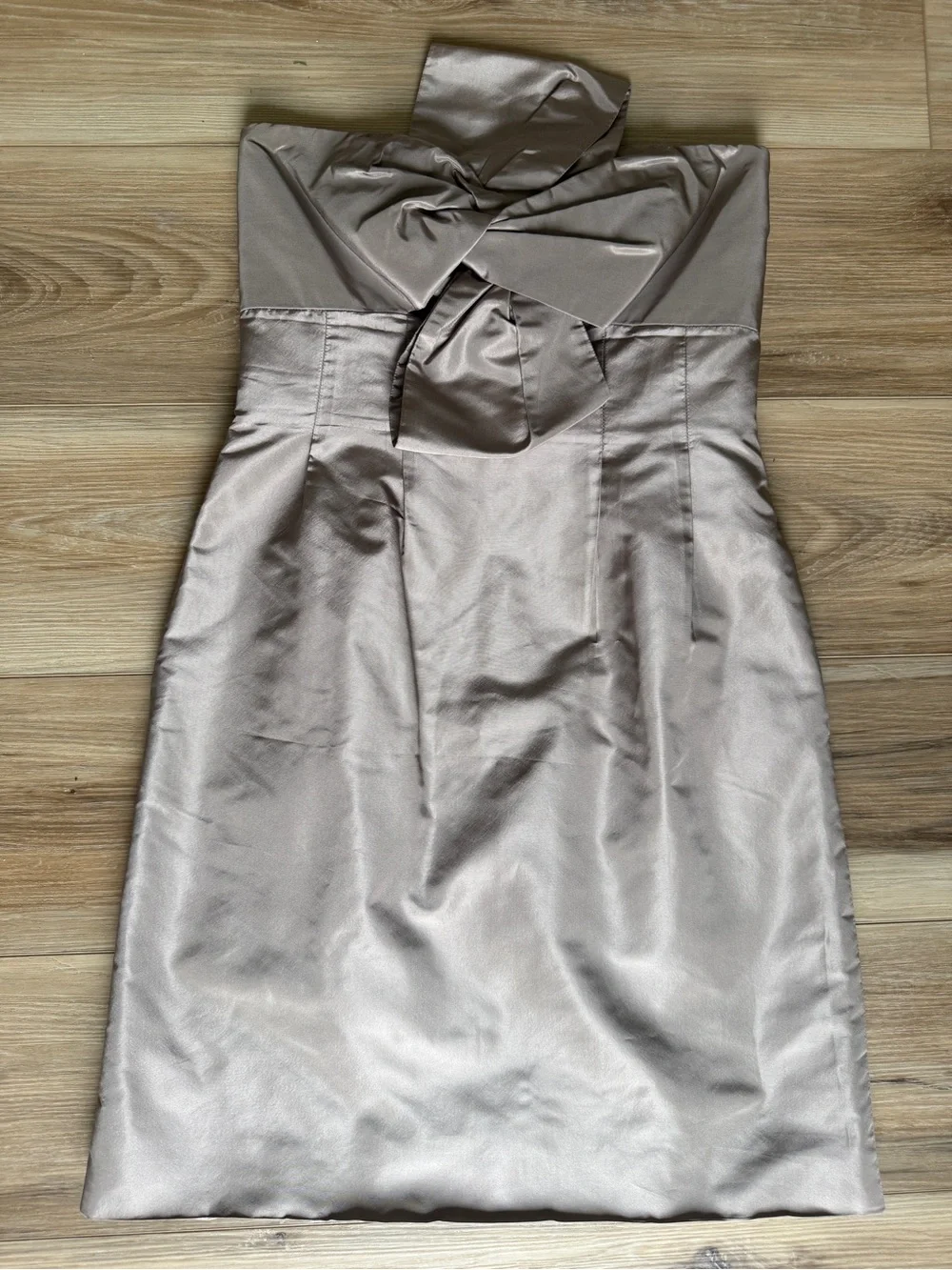 J.Crew 100% Silk Bow Monde Strapless Dress Sz 0 Cocktail Attire Wedding Guest